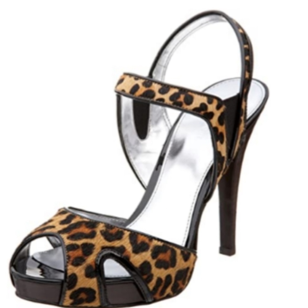 Calvin Klein Leopard Print Slingback